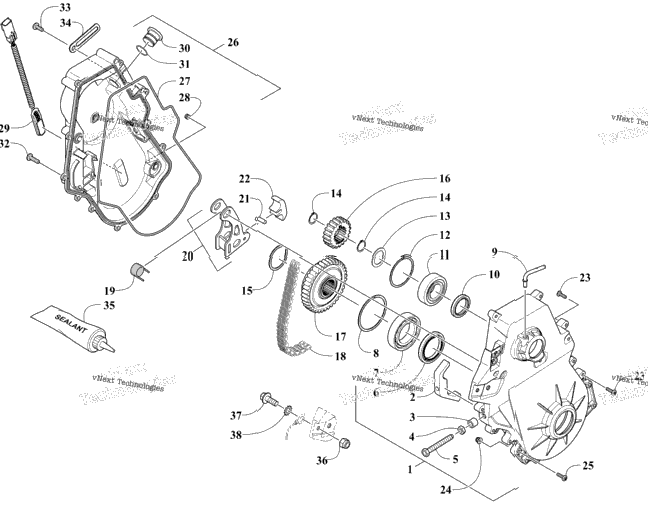 Chain Case Assembly