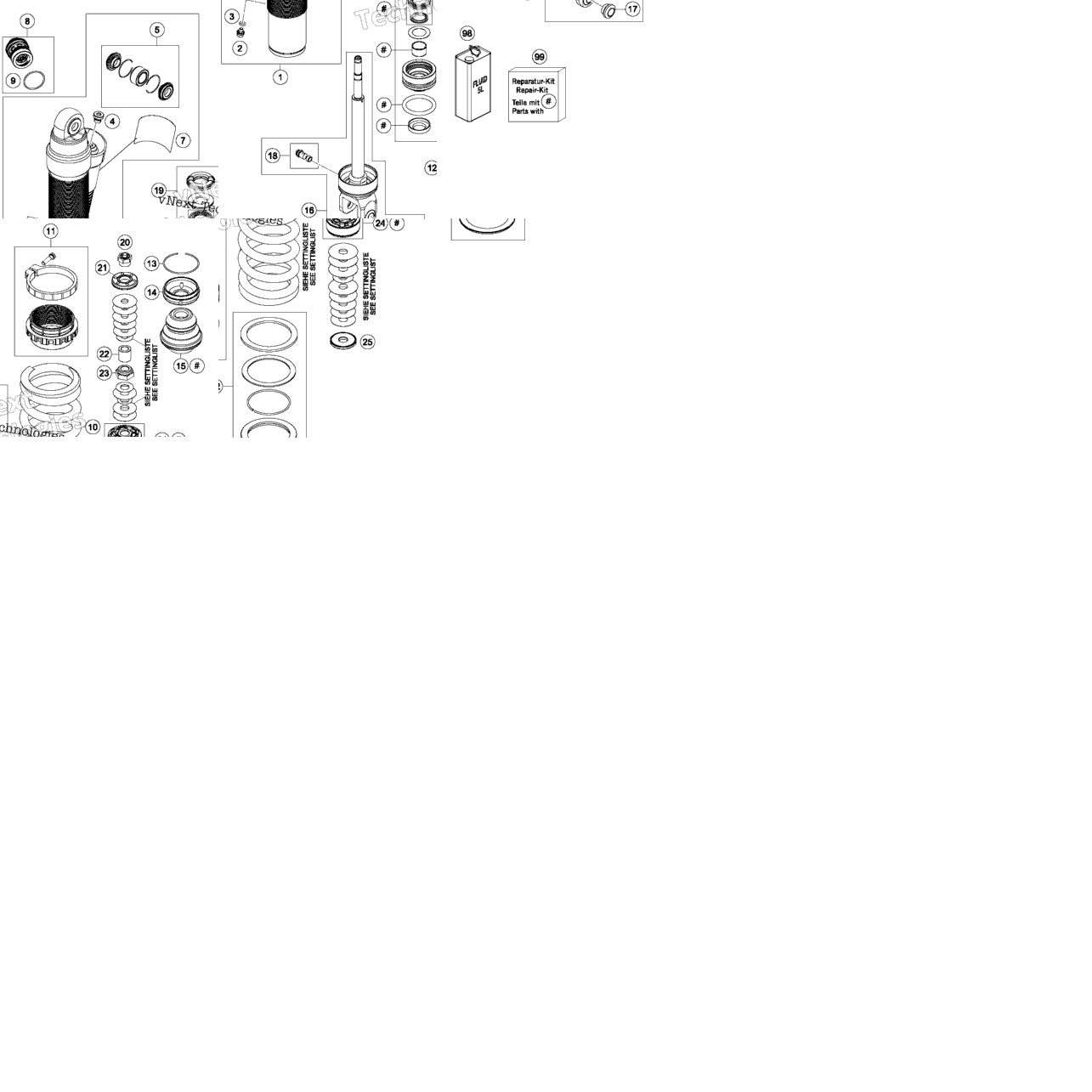 Shock Absorber Disassembled