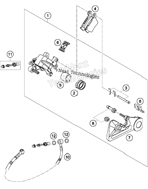 Brake Caliper Rear