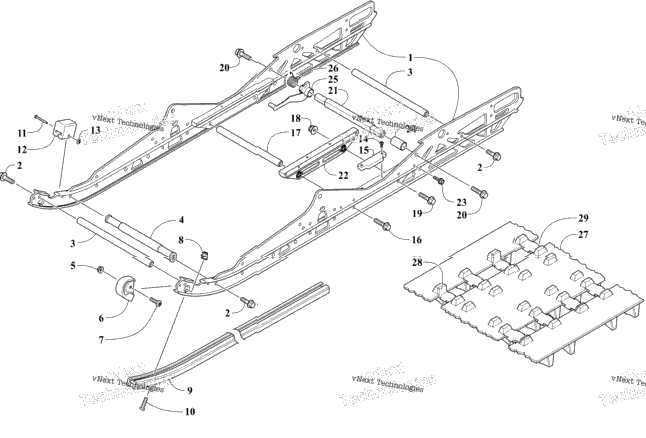 Slide Rail And Track Assembly