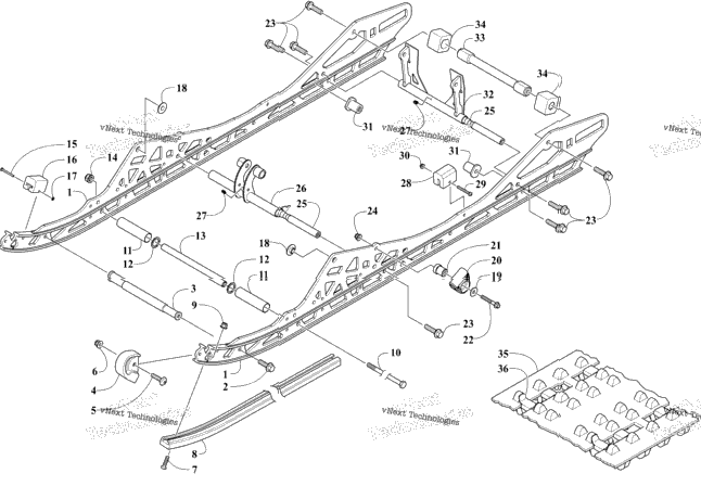 Slide Rail And Track Assembly