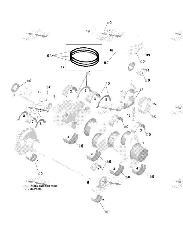 Crankshaft, Pistons And Balance Shaft