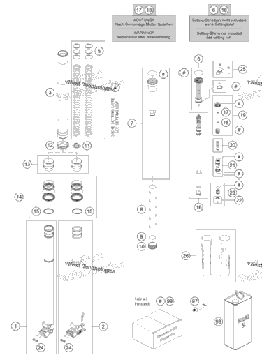 Front Fork Disassembled