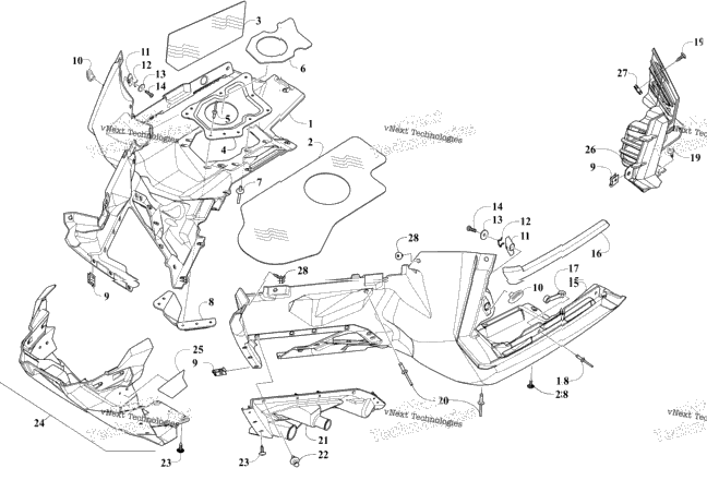 Skid Plate And Footwell Assemblies