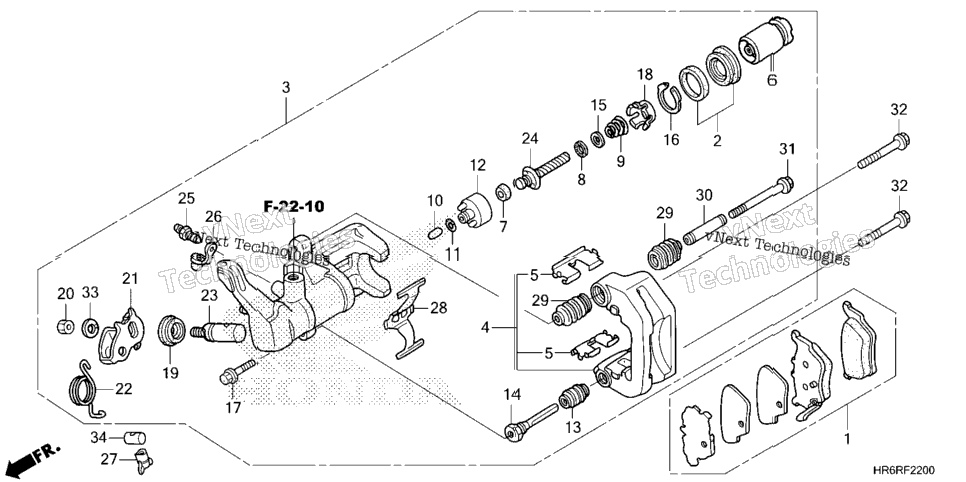 Rear Brake Caliper