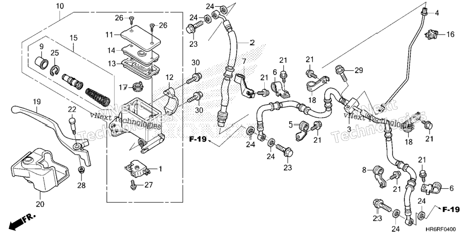 Front Brake Master Cylinder