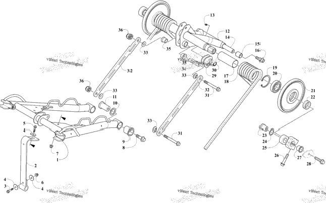 Rear Suspension Arm Assemblies