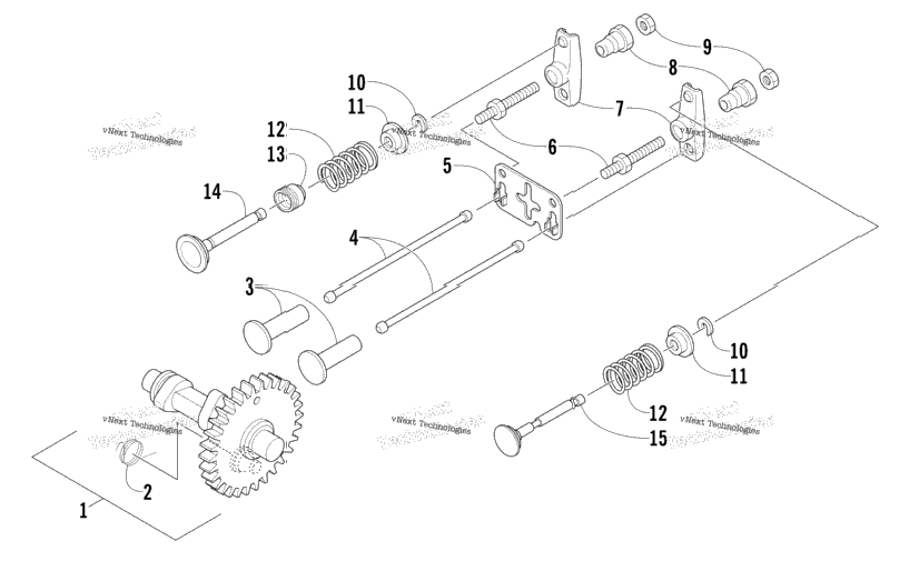 Camshaft And Valve Assembly