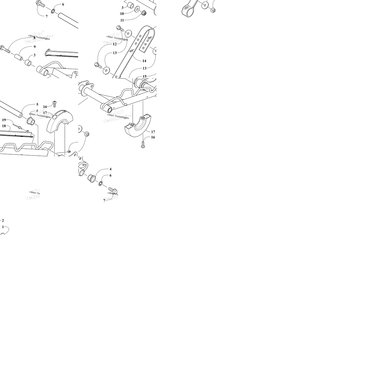 Rear Suspension Front Arm Assembly
