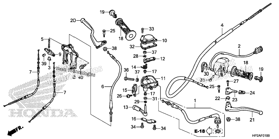 Handle Lever@Switch@Cable