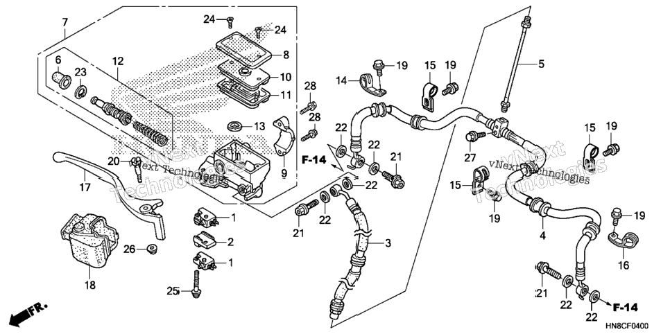 Front Brake Master Cylinder