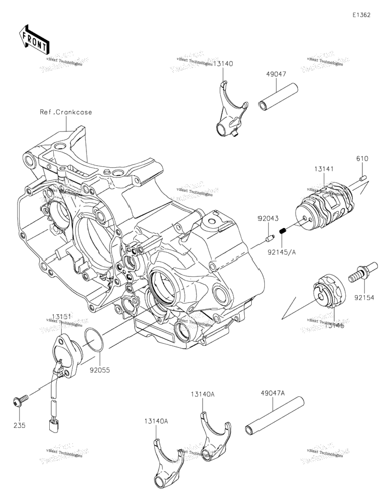 Gear Change Drum/Shift Fork(S)