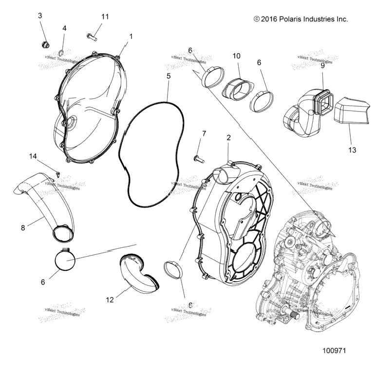 Body, Clutch Cover