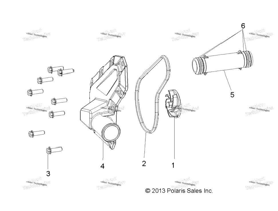Engine, Waterpump Impeller & Cover