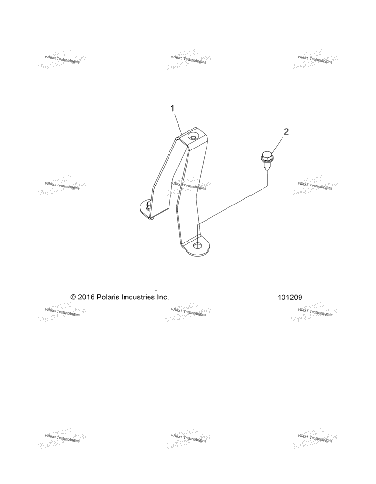 Chassis, Fuel Tank Support Bracket