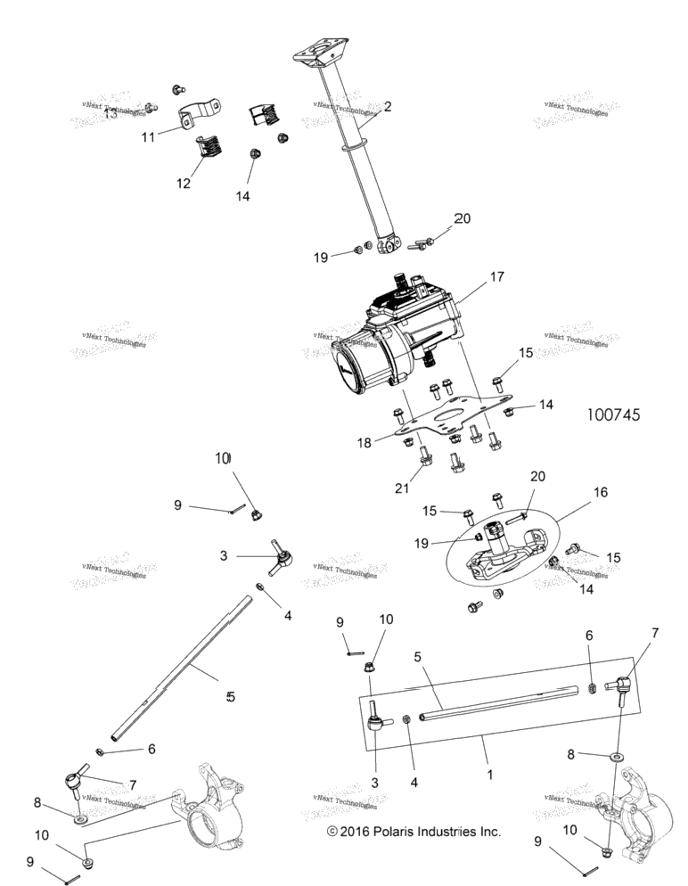 Steering, Steering Post Asm. A17sxe85ab/Am/As/A9