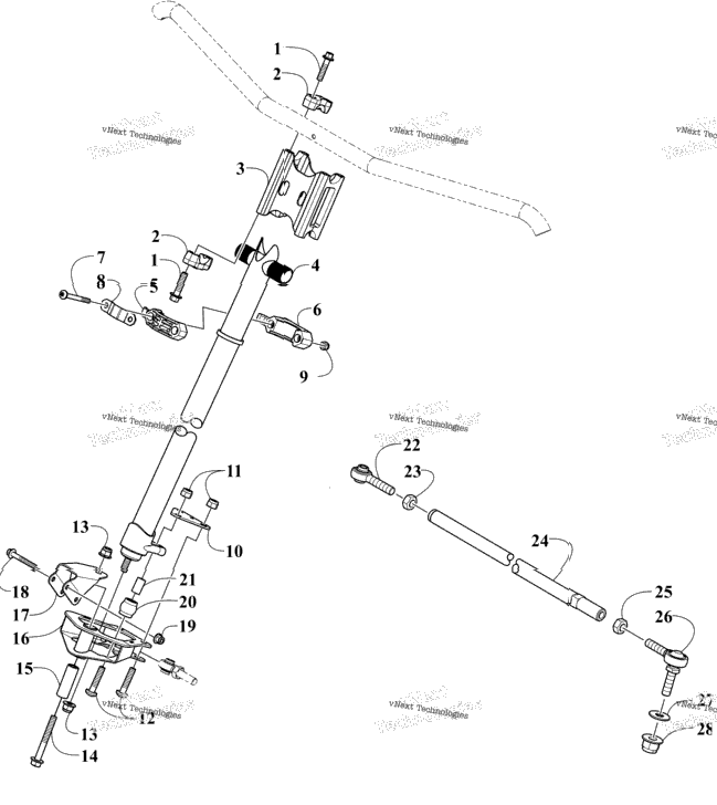 Steering Post Assembly