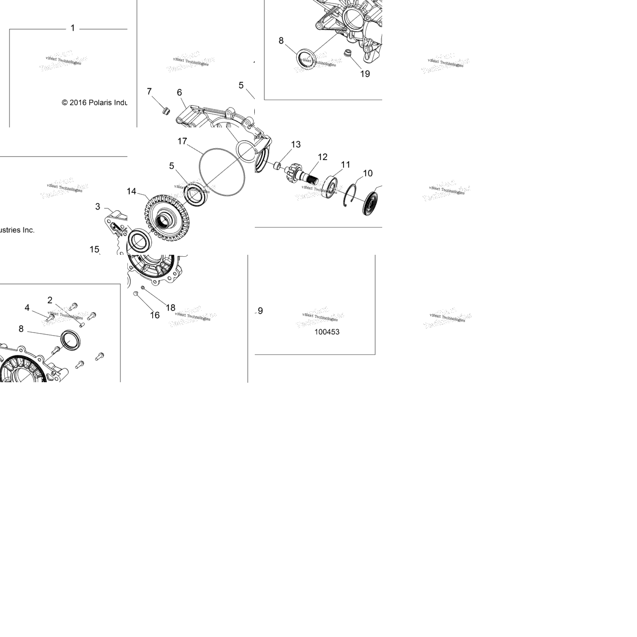 Drive Train, Rear Gearcase Internals