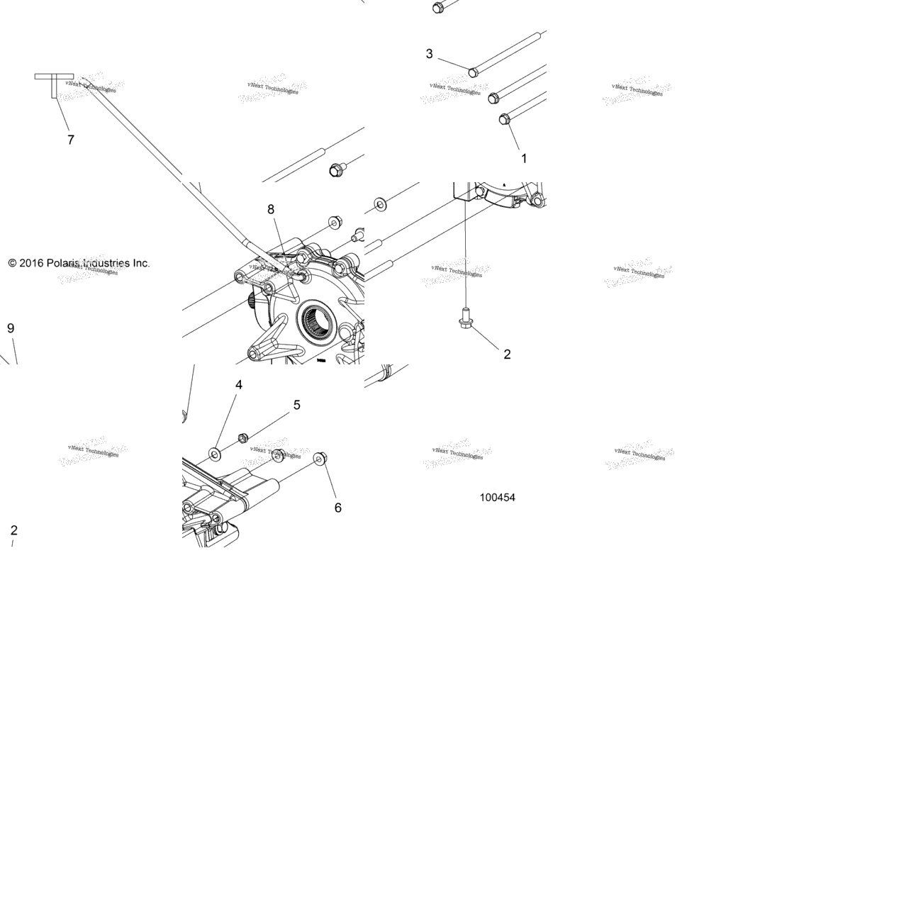 Drive Train, Rear Gearcase Mounting