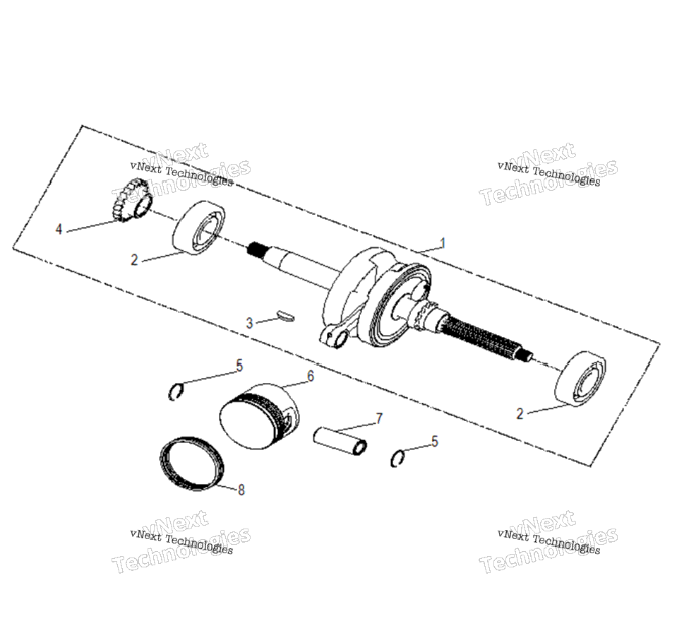 Engine, Crankshaft & Piston