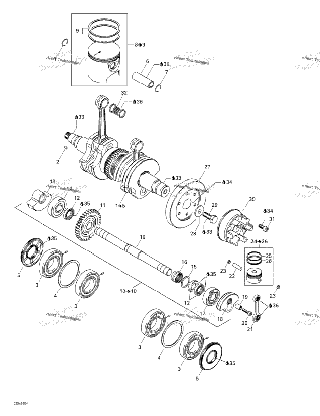 Crankshaft And Pistons