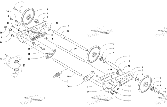 Articulating Skid Frame Assembly