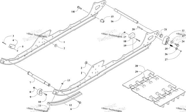 Slide Rail And Track Assembly