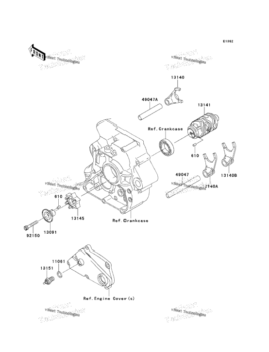 Gear Change Drum/Shift Fork(S)