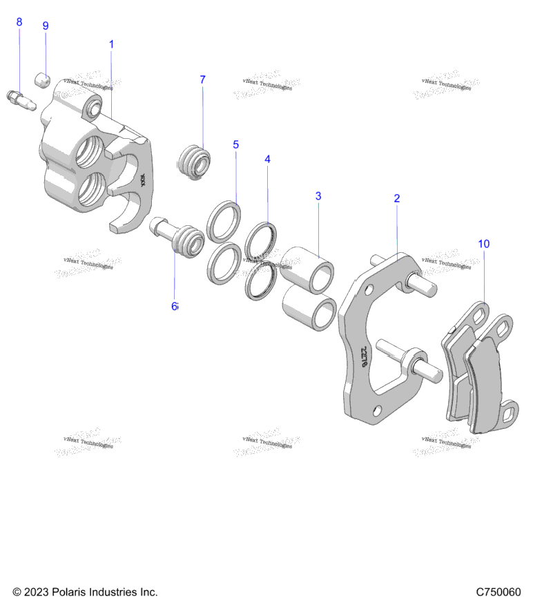 Brakes, Rear Caliper G25gae99