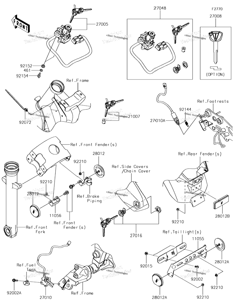 Ignition Switch/Locks/Reflectors