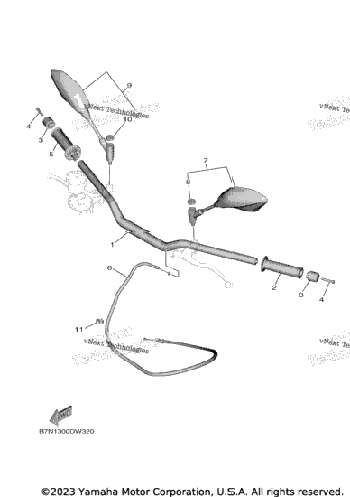 Steering Handle & Cable