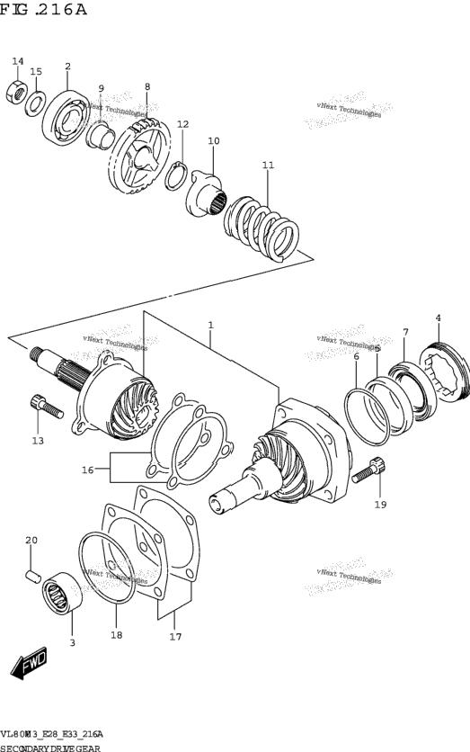 Secondary Drive Gear