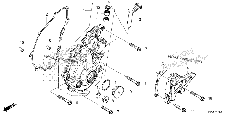 Left Crankcase Cover