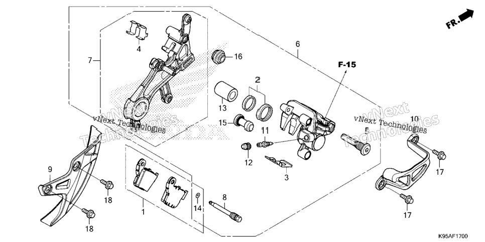 Rear Brake Caliper