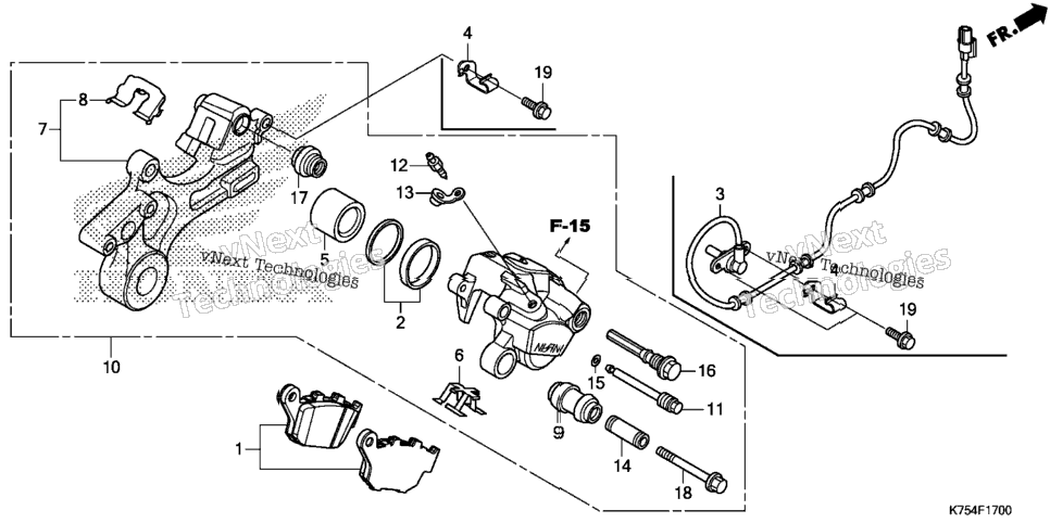 Rear Brake Caliper