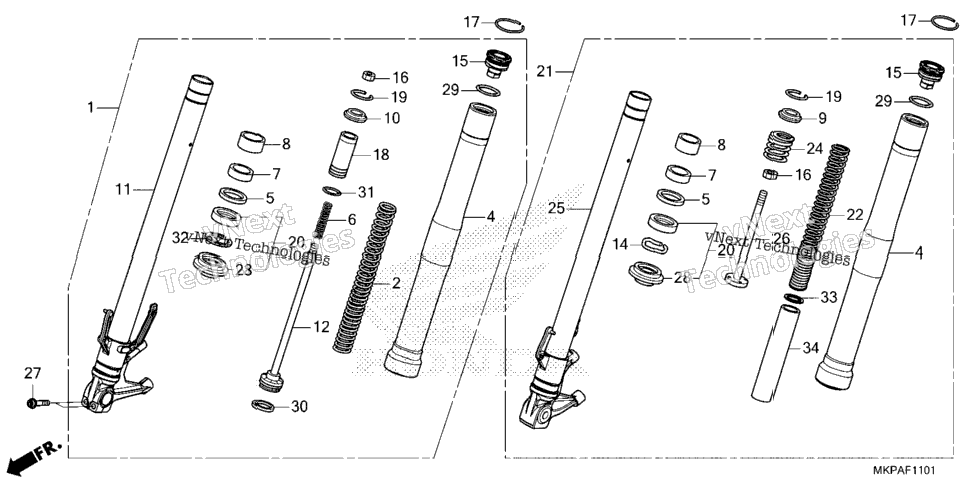 Front Fork (Cbr500ra'22/'23)