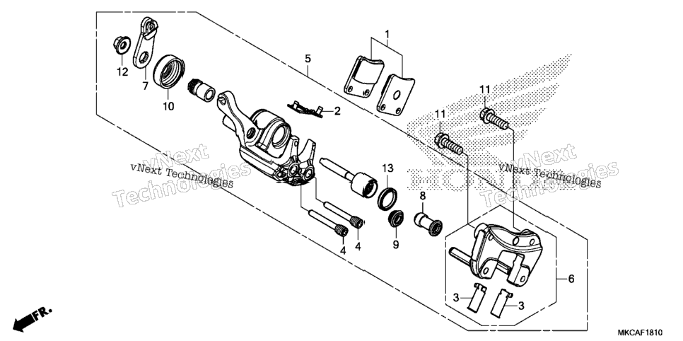 Parking Brake Caliper