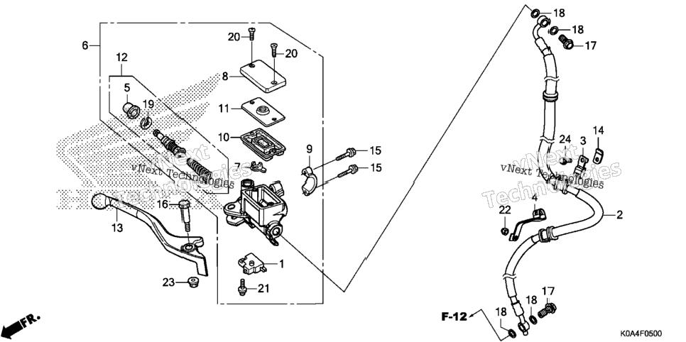 Front Brake Master Cylinder (1)