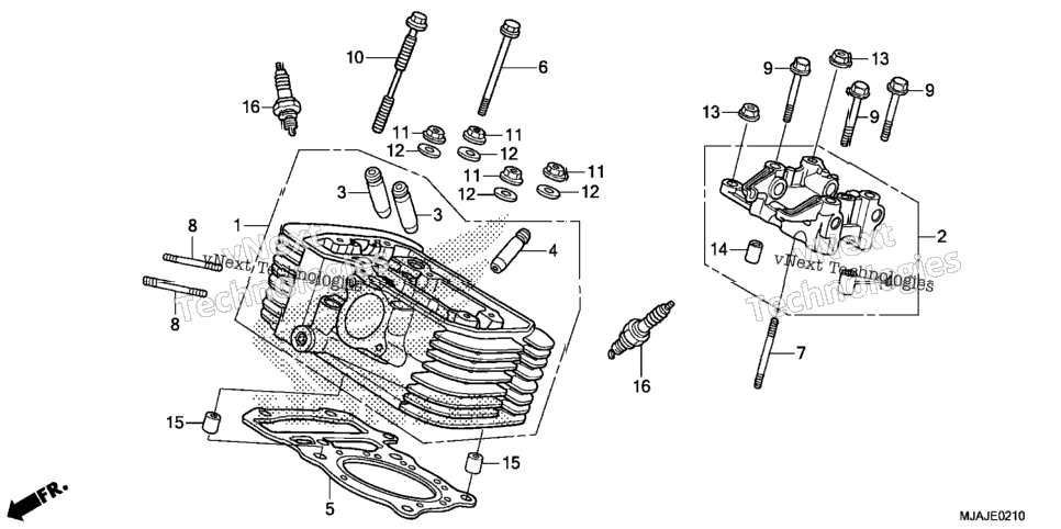 Rear Cylinder Head