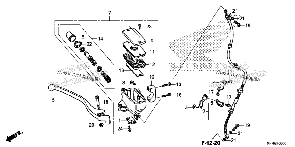 Front Brake Master Cylinder (1)