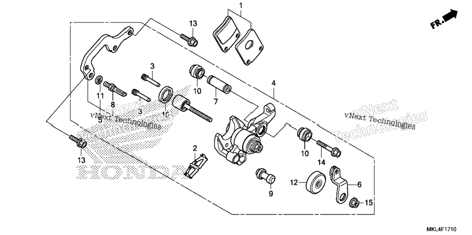 Parking Brake Caliper