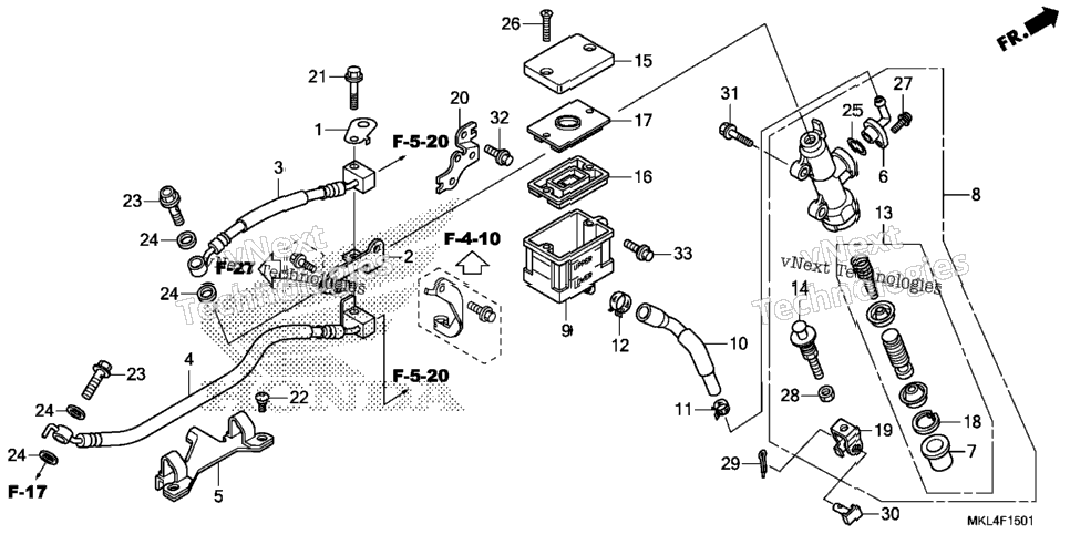 Rear Brake Master Cylinder (2)
