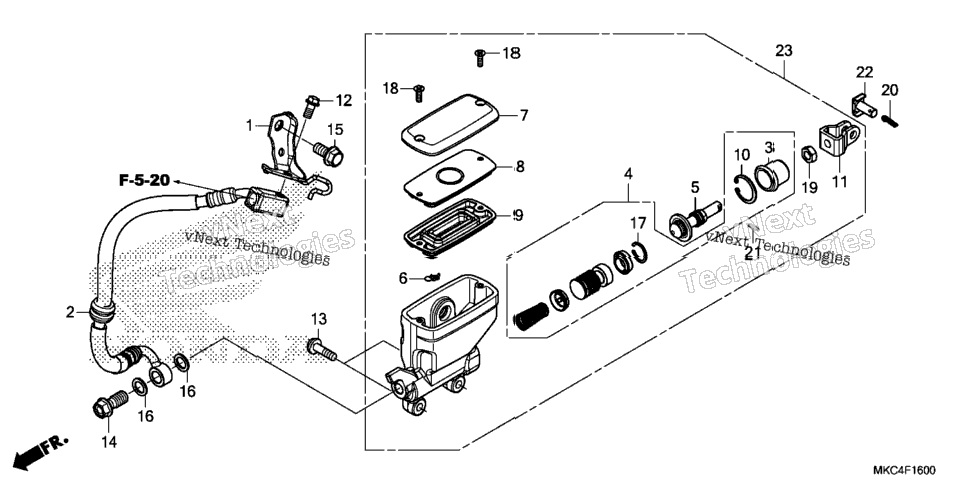 Rear Brake Master Cylinder