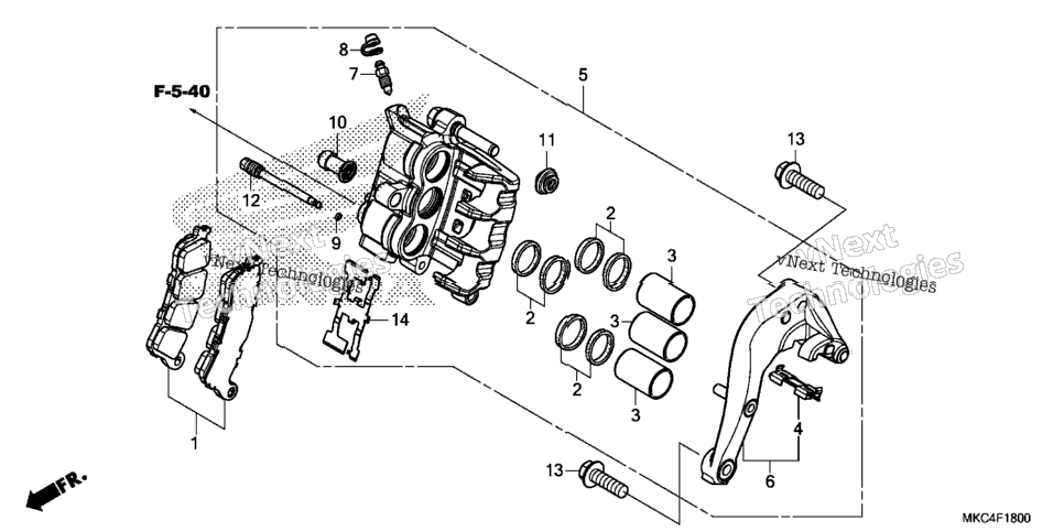 Rear Brake Caliper