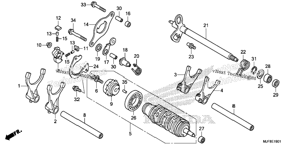 Gearshift Drum (2)