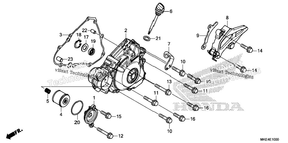 Left Crankcase Cover