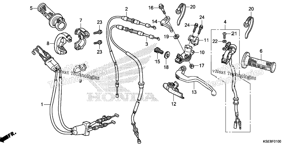 Handle Lever@Switch@Cable