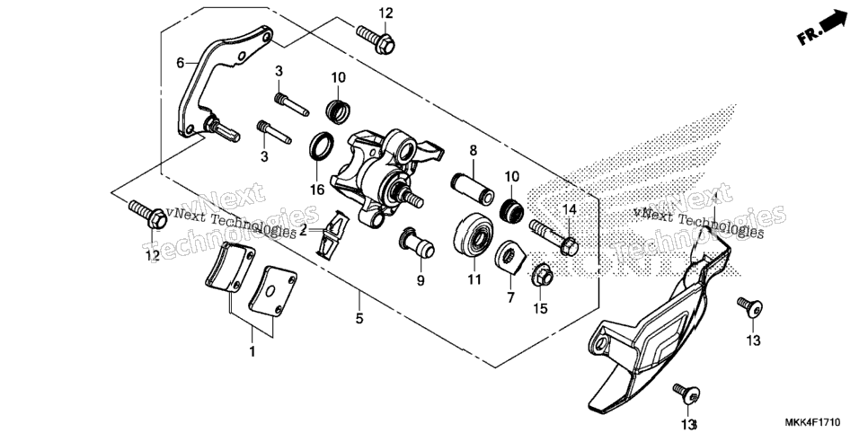 Parking Brake Caliper