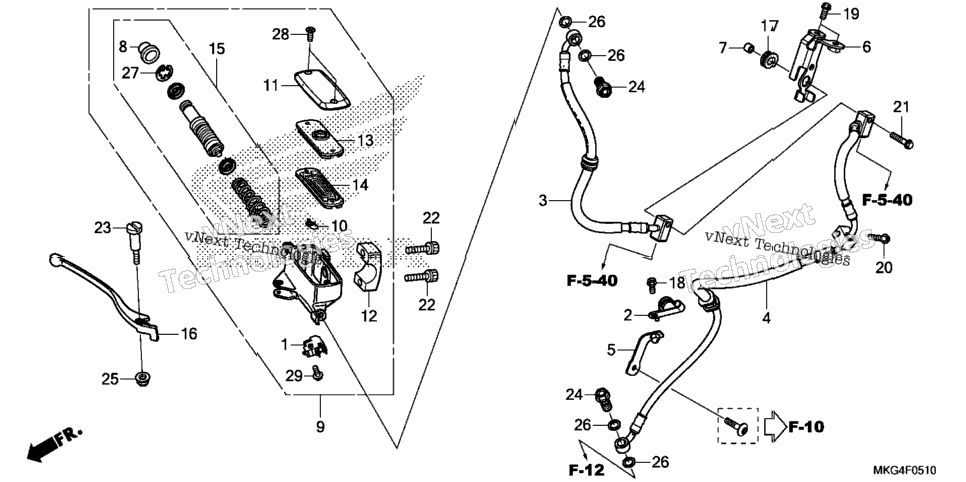 Front Brake Master Cylinder (2)