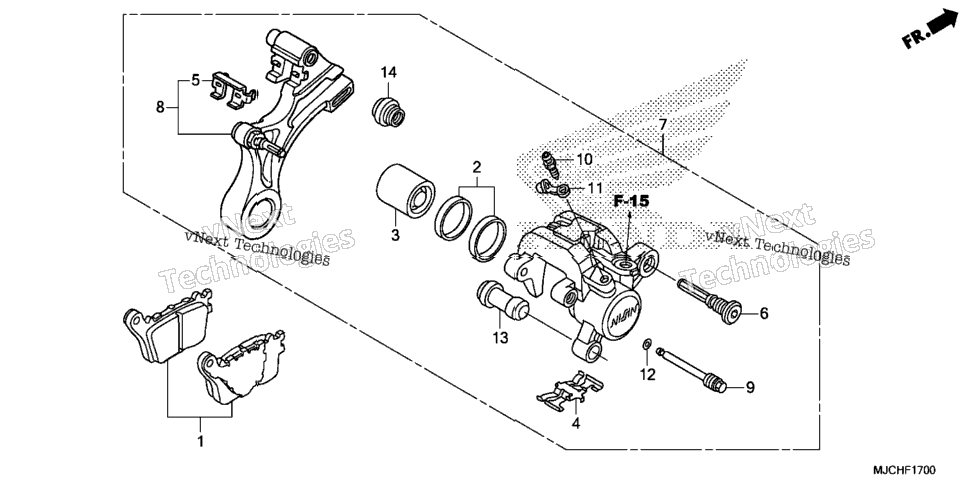 Rear Brake Caliper (1)